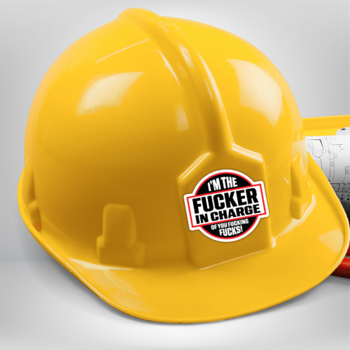 Funny Hard Hat Stickers – Bold, Durable & Hilarious Decals for Worksites