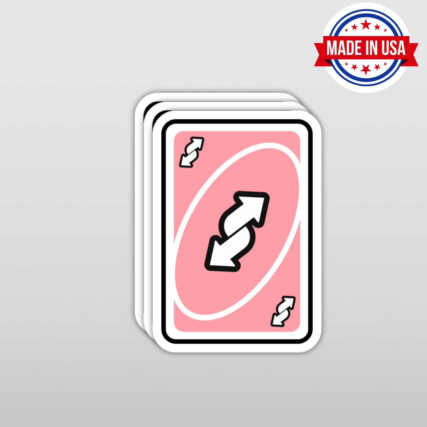 Funny Sarcasm Sticker - Pink Twisted Card