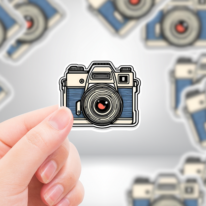 Realistic Camera Cartoon Sticker - For Art & Photographers