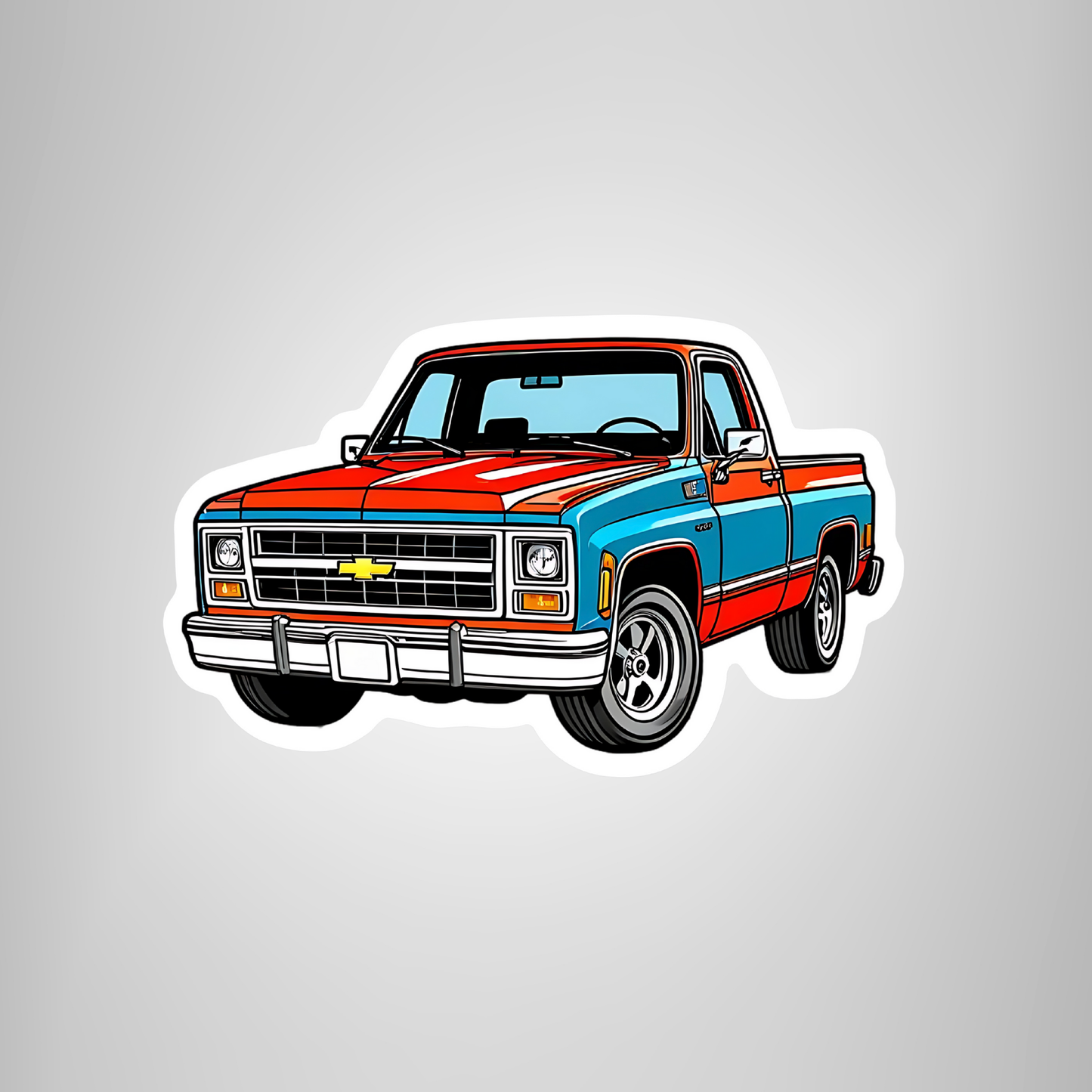 Chevy Square Body Sticker - Popular & Bestselling Classic Truck Sticker