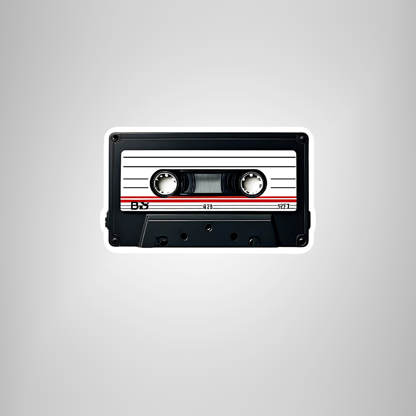 Realistic Cassette Sticker - Awesome Sticker for Old Fashion Music Fans of the 1980s'