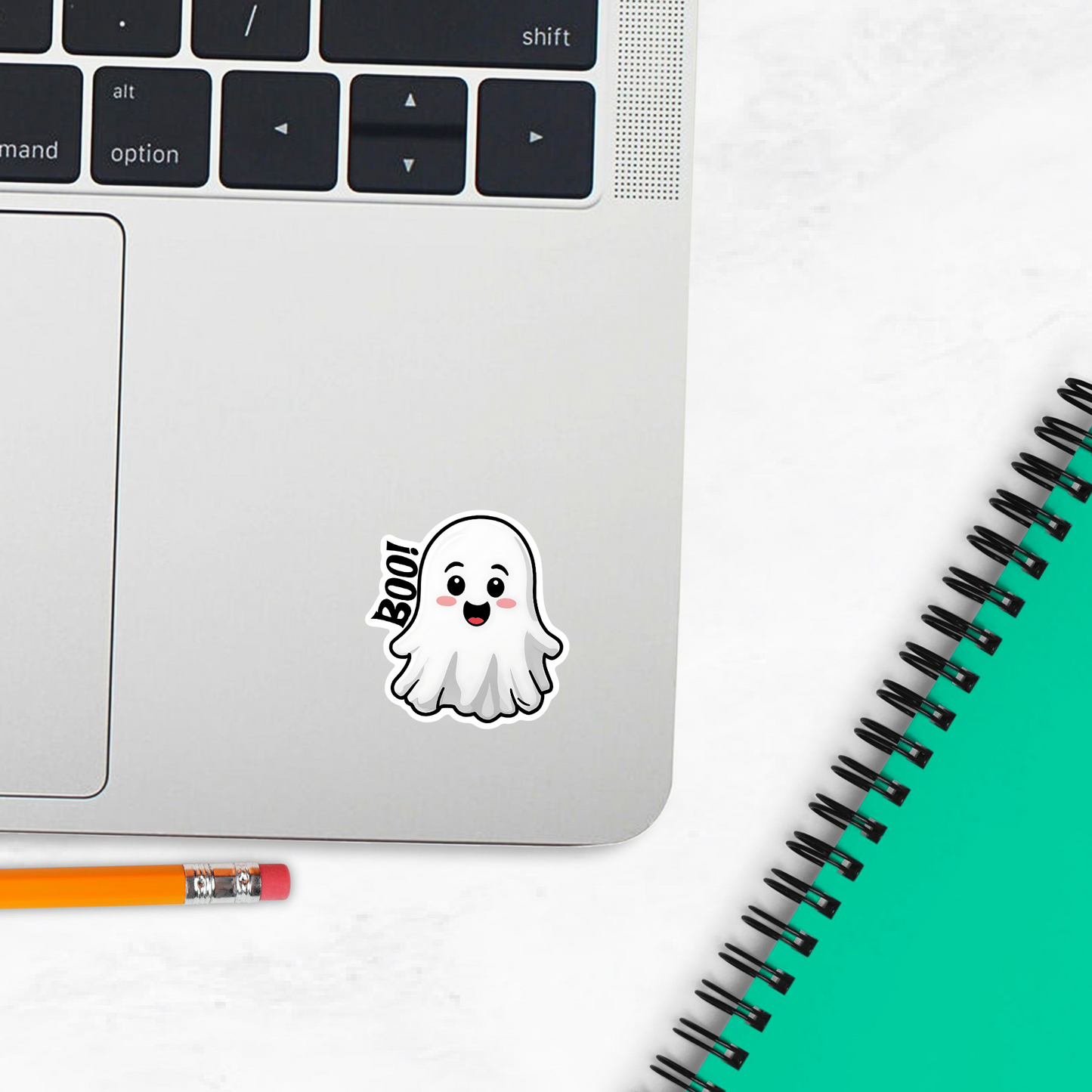 Cute Halloween Sticker "BOO!" Ghost